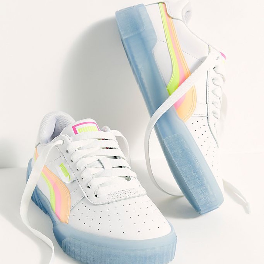 PUMA Cali Neon Iced Sneakers